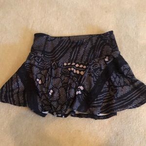 Free People Pleats and Thank you printed Skort